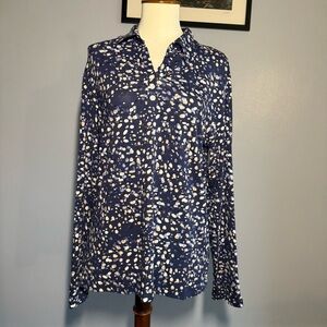 Tea Lane Patterned Long Sleeve Top